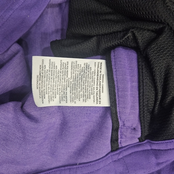 Nike Dri-fit Purple Los Angeles Lakers Zip-Up hoodie Jacket size Youth XL. NBA - Picture 8 of 10